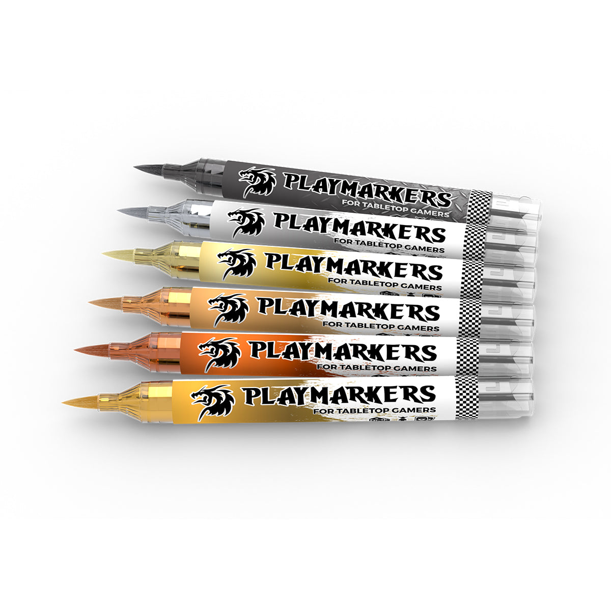 AK Interactive Playmarkers Full Metal Set, 6 pcs.