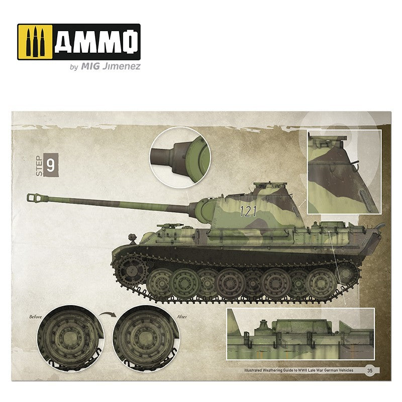 AMMO by Mig Illustrated Weathering Guide to WWII Late German Vehicles