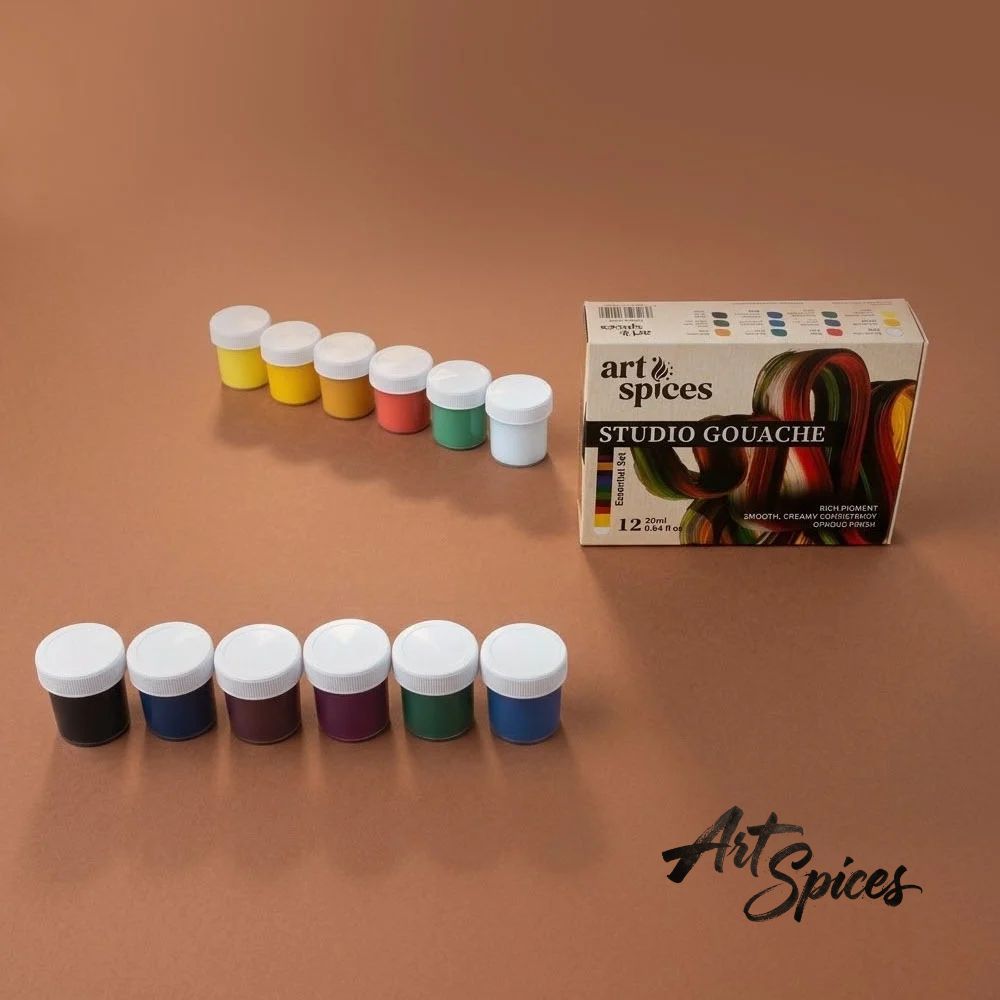 Art Spices Studio Gouache Essential Set, 12x20 ml