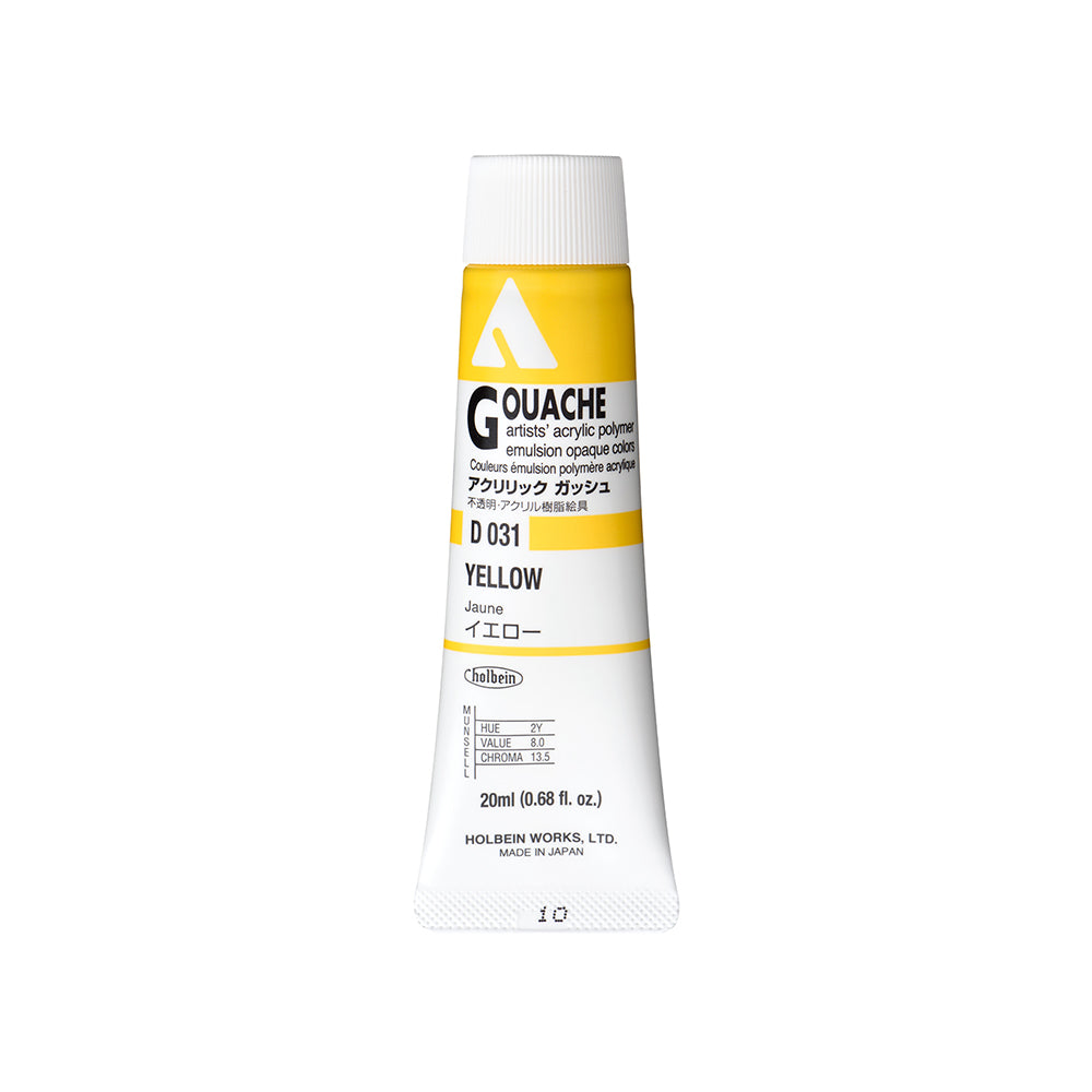 Holbein Acrylic Gouache Tubes, colors 1-54 (part 1/2)