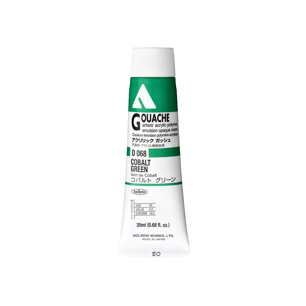 Holbein Acrylic Gouache Tubes, colors 1-54 (part 1/2)
