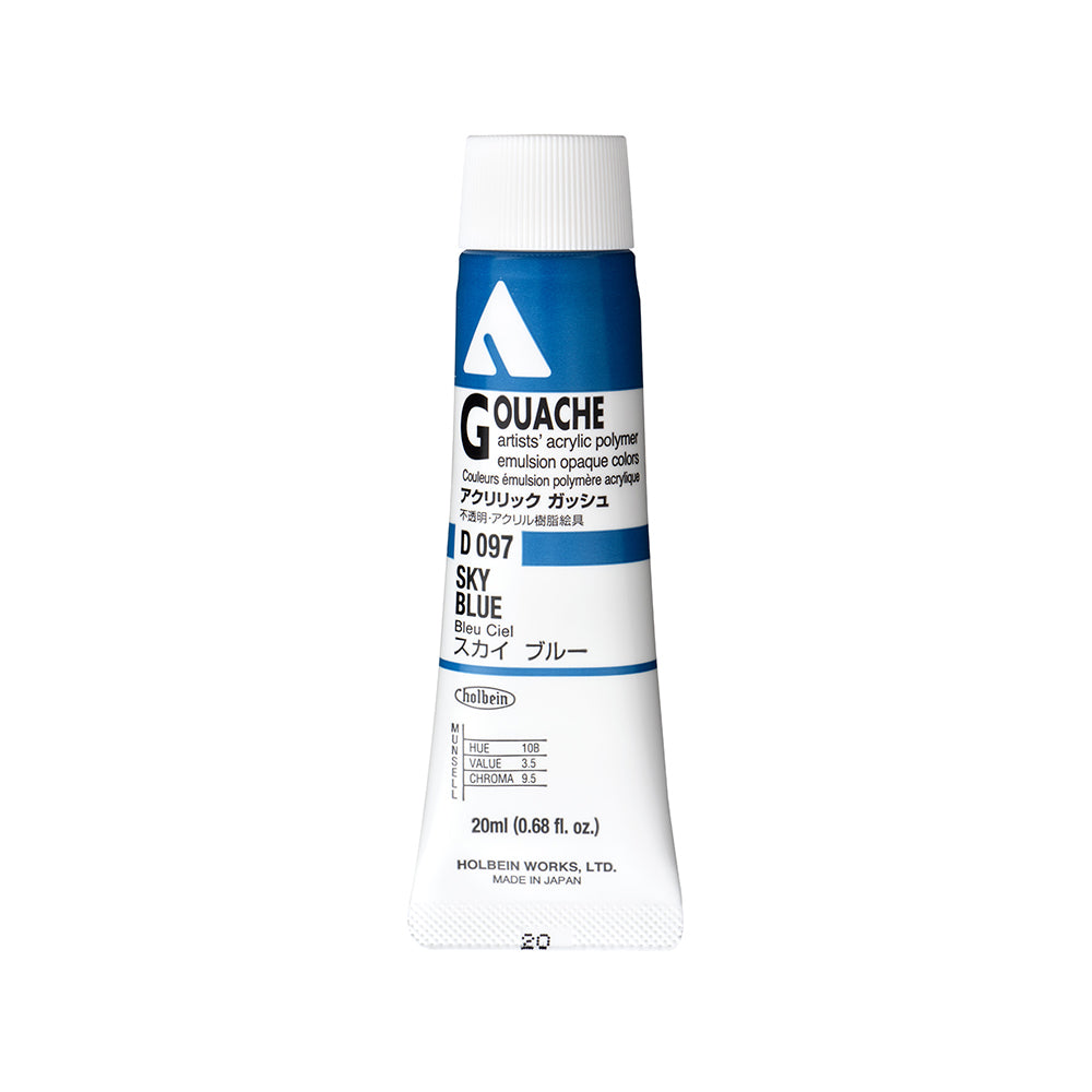 Holbein Acrylic Gouache Tubes, colors 1-54 (part 1/2)