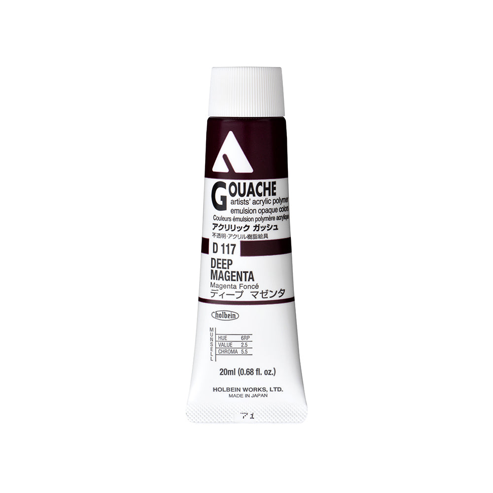 Holbein Acrylic Gouache Tubes, colors 1-54 (part 1/2)