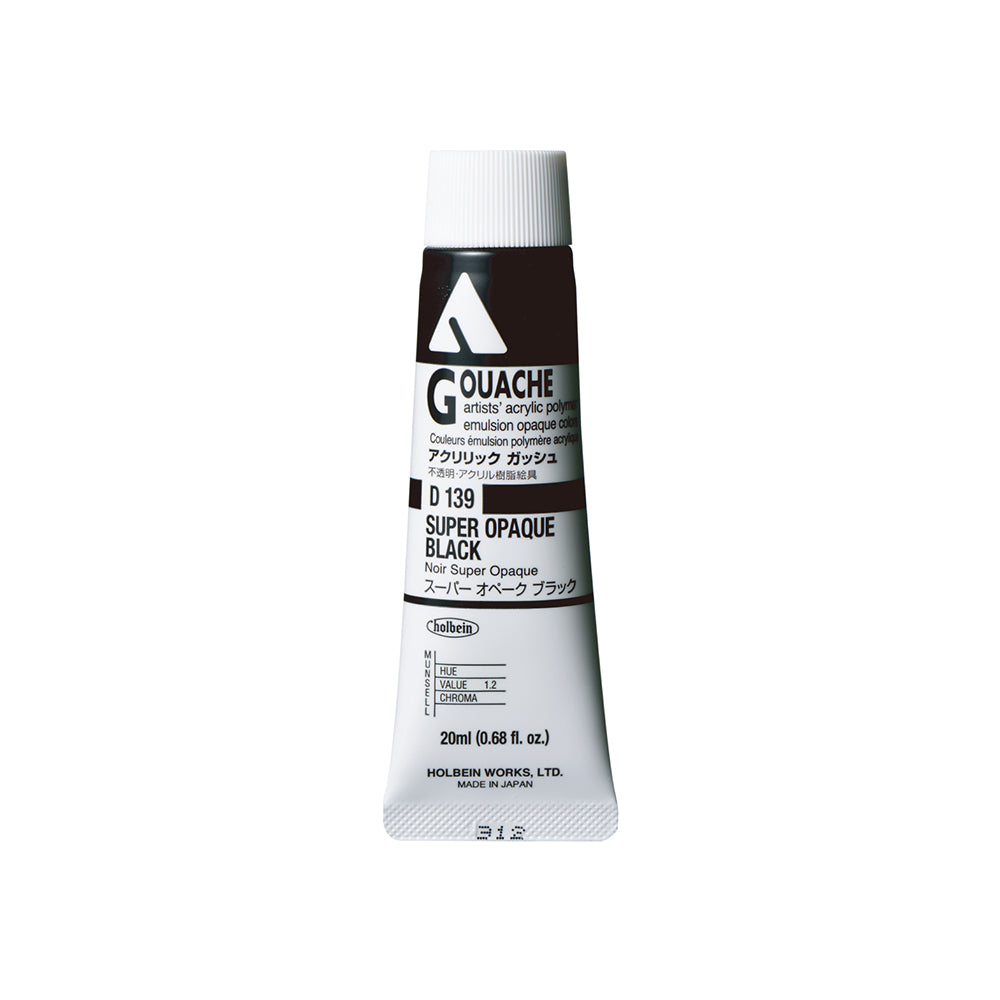 Holbein Acrylic Gouache Tubes, colors 55-110 (part 2/2)