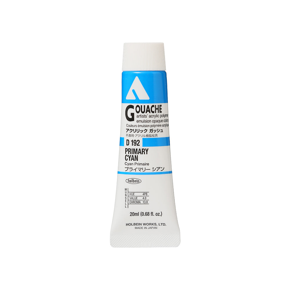 Holbein Acrylic Gouache Tubes, colors 55-110 (part 2/2)