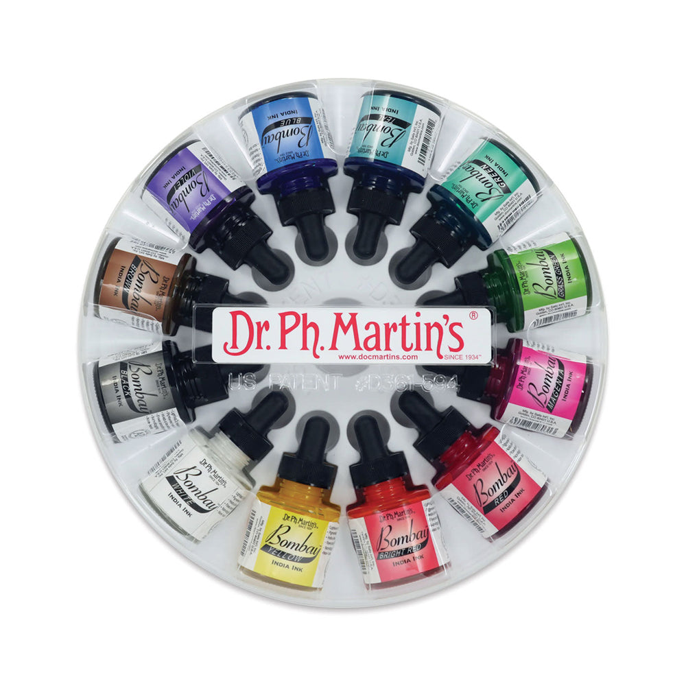 Dr. Ph. Martin’s Bombay India Ink Set, 12x30 ml