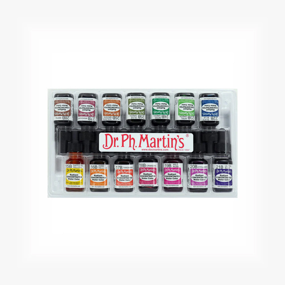 Dr. Ph. Martin’s Radiant Watercolour Paint, 14x15 ml