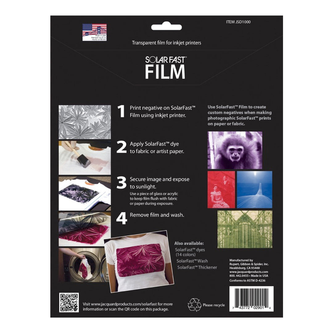 Jacquard SolarFast Starter Kit - Complete Zonlicht Printset voor Papier Jacquard SolarFast Starter Kit - Complete Zonlicht Printset voor Papier