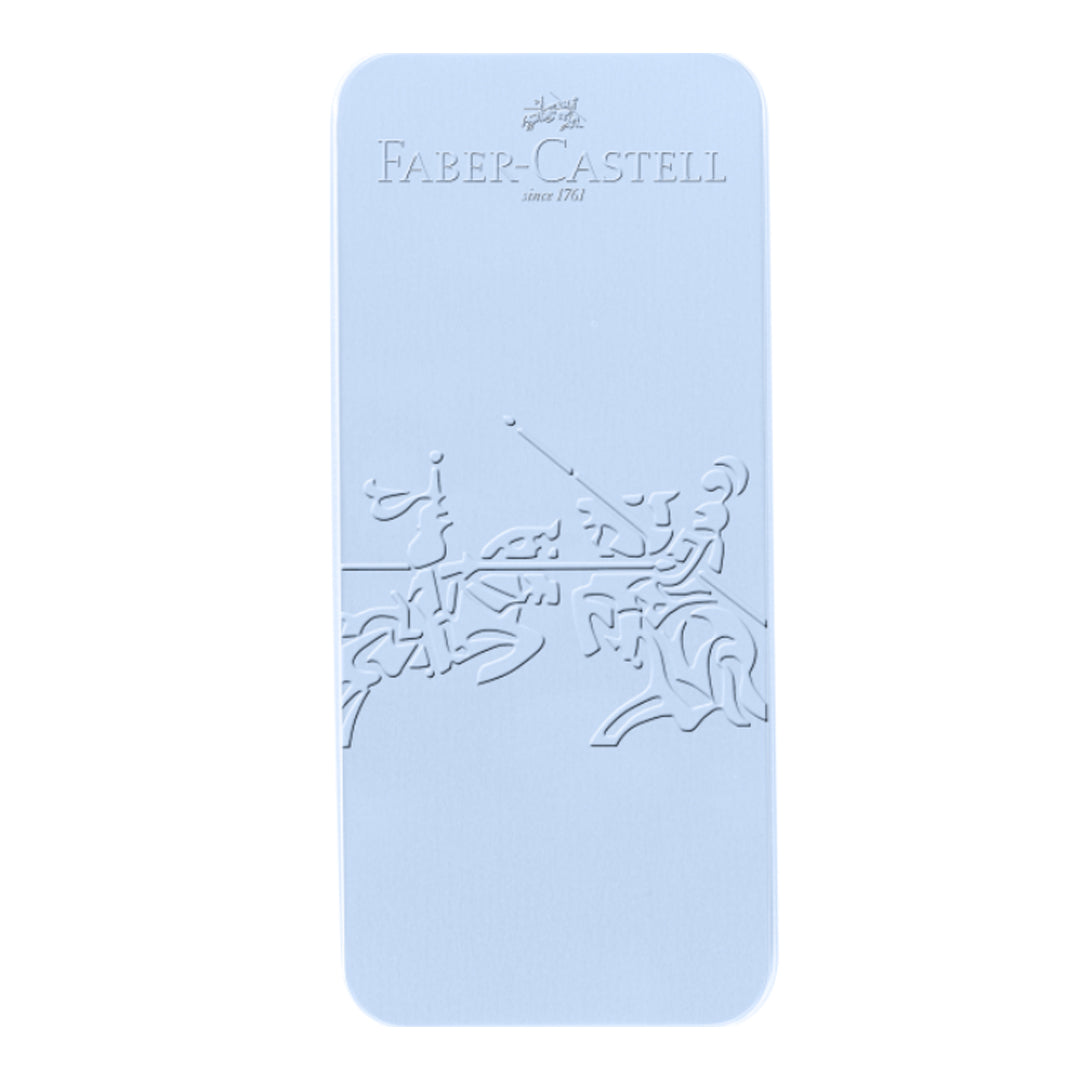 Faber-Castell Grip Fountain Pen and Ballpoint Pen Gift Set, Light Blue