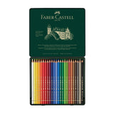 Faber-Castell Polychromos Colour Pencils Set in a Tin Box, 24 colours