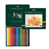 Faber-Castell Polychromos Colour Pencils Set in a Tin Box, 24 colours