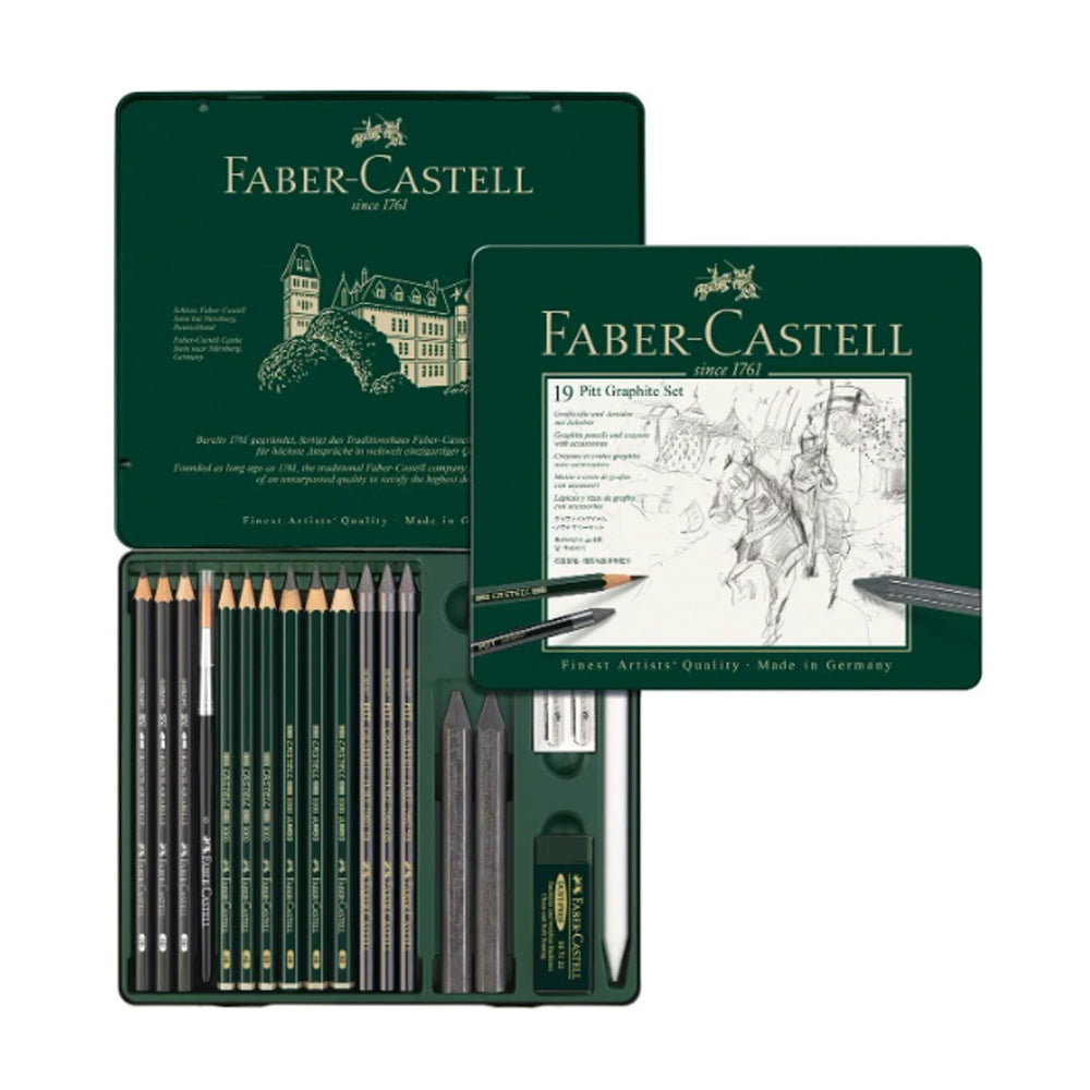 Faber-Castell Pitt Graphite Set for Sketching, 19 pcs.