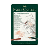 Faber-Castell Pitt Monochrome Drawing Set, 12 pcs.