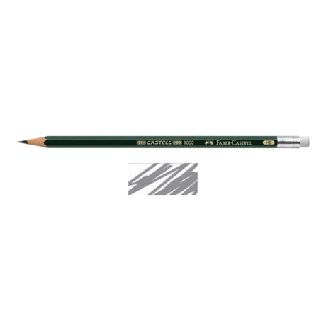 Faber-Castell 9000 Graphite Pencil with Eraser