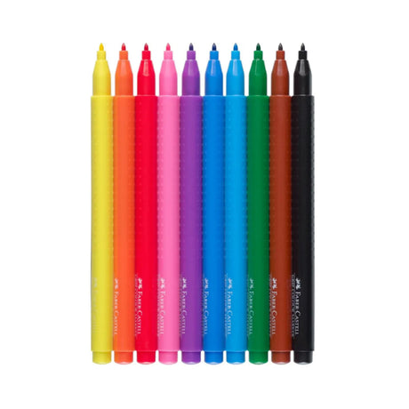 Faber-Castell Grip Felt Tip Pens, 10 pcs.