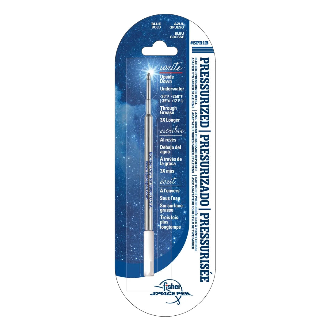 Fisher Blue Ink, Bold Point Space Pen Pressurized Refill