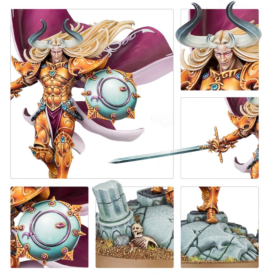 Warhammer Age of Sigmar Sigvald, Prince of Slaanesh Miniature Set