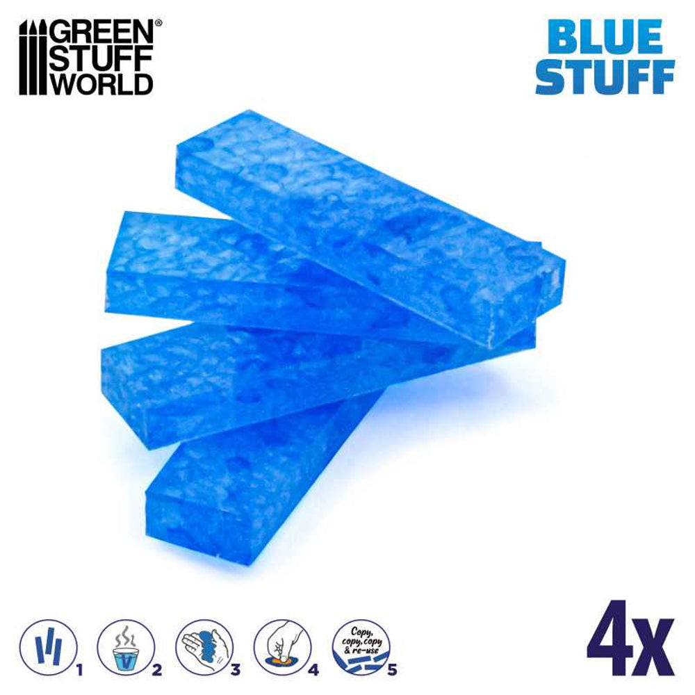 Green Stuff World Blue Stuff Mold, 4 Bars