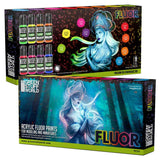 Green Stuff World Acrylic Fluor Paint Set, 8x17 ml