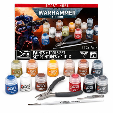 Warhammer 40,000 Paints + Tools Set