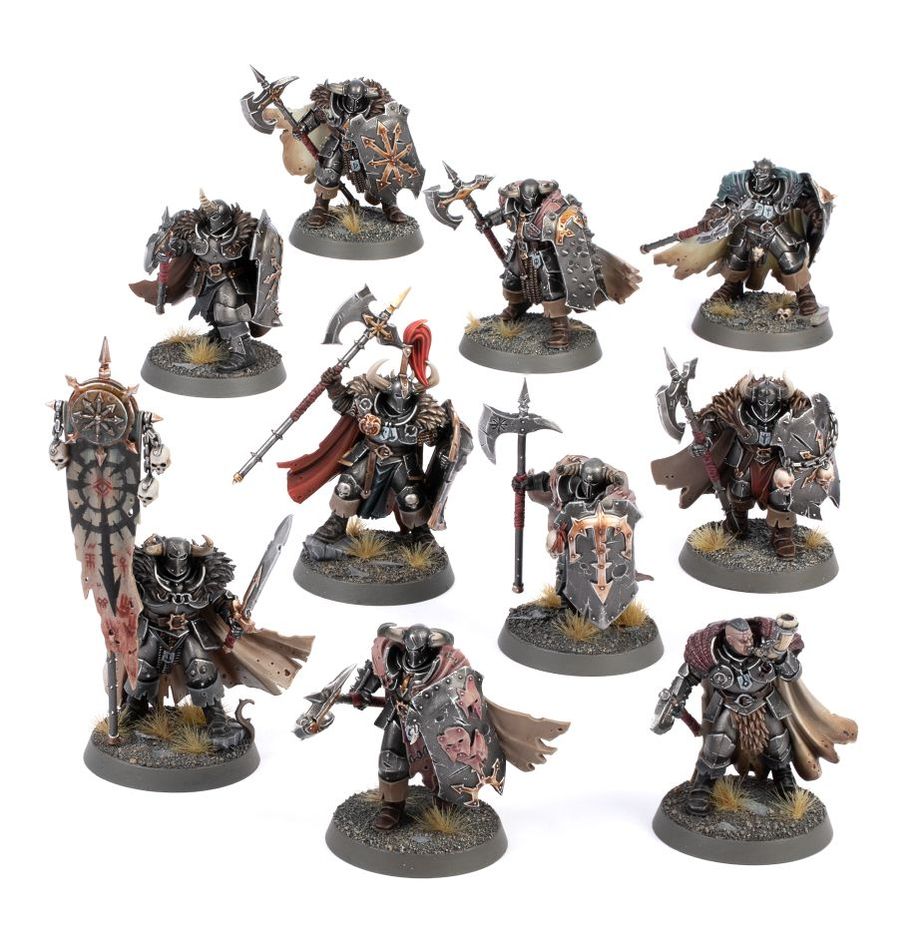 Warhammer Slaves to Darkness: Chaos Warriors Miniature Set – Art