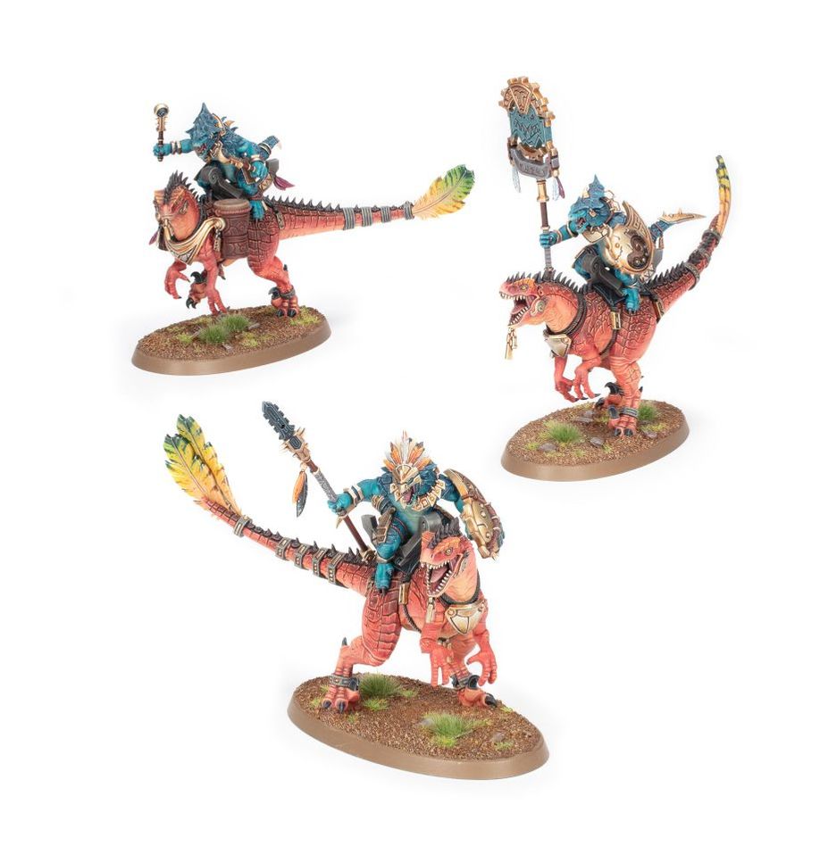 Warhammer Seraphon: Aggradon Lancers Miniature Set