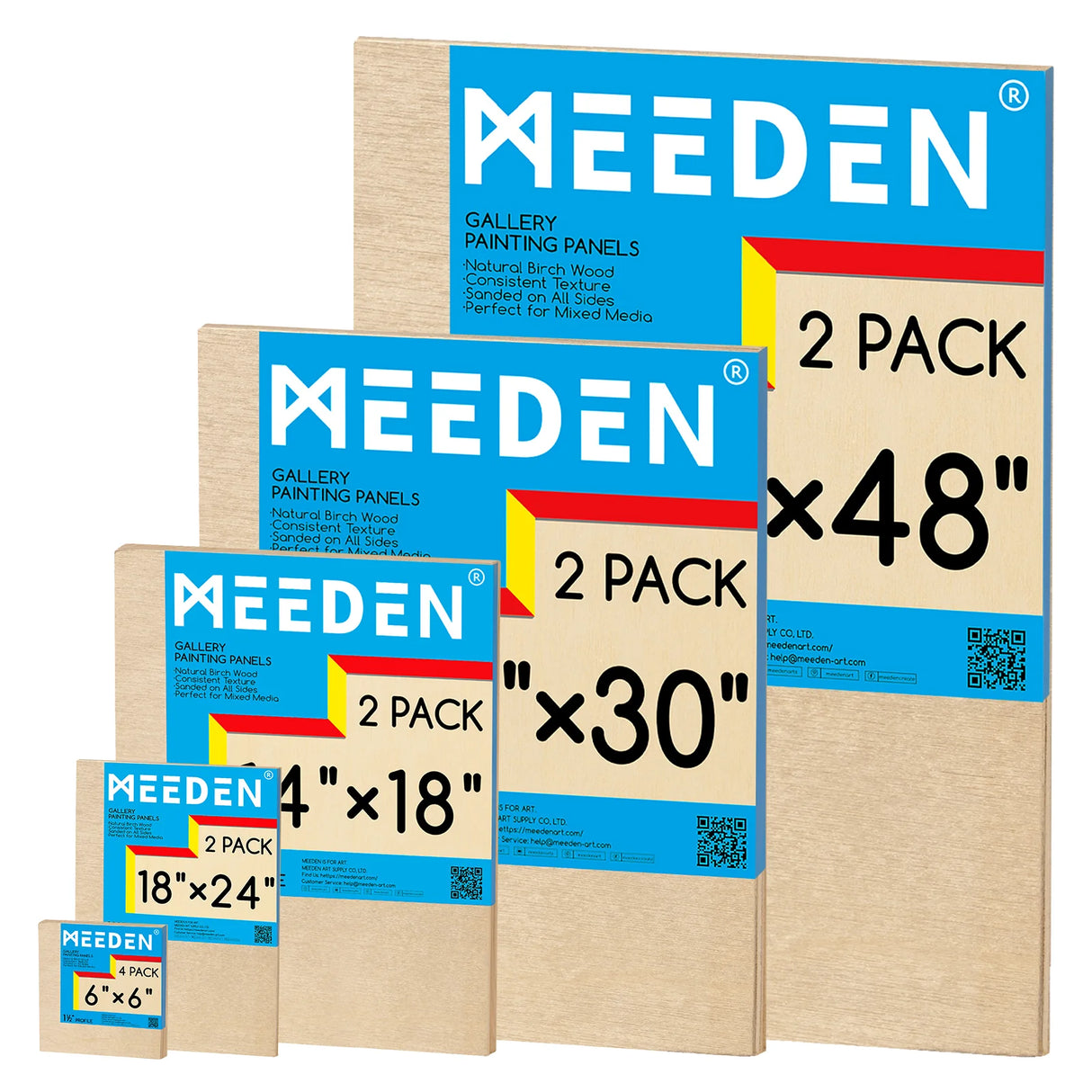 MEEDEN Birch Wood Canvas Board