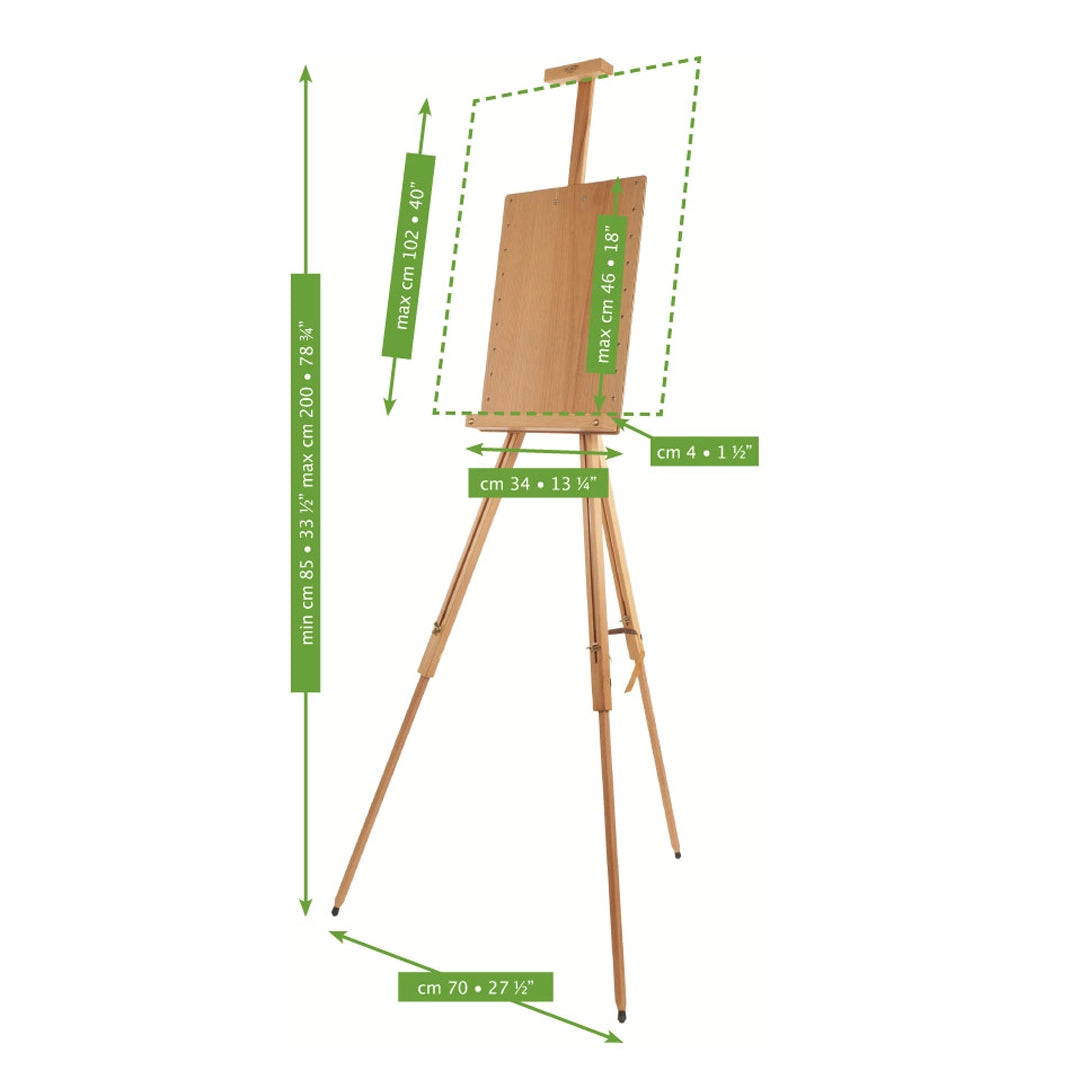 MABEF Field Easel with Adjustable Angle