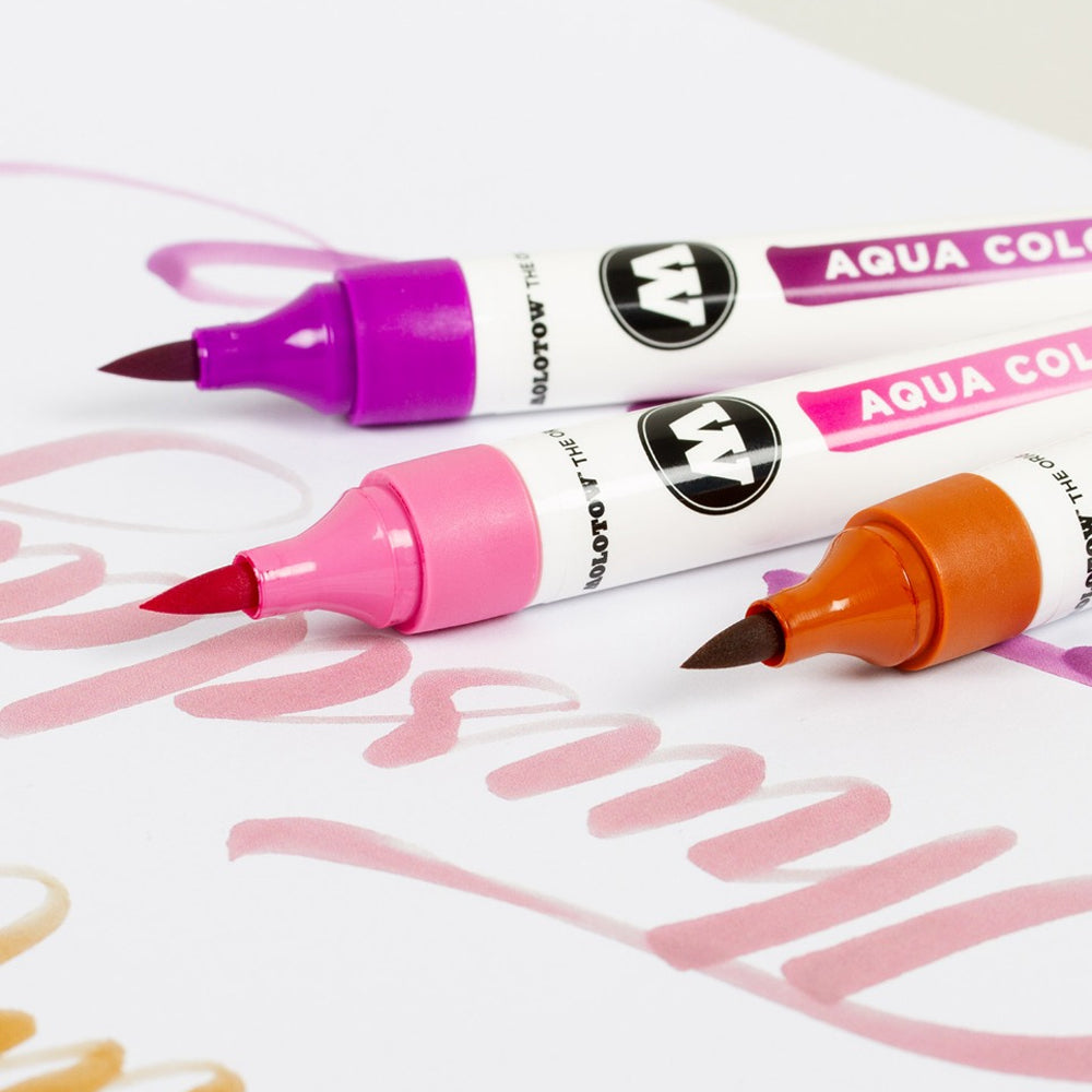 Molotow Aqua Color Brush Basic Set 1, 12 pcs.