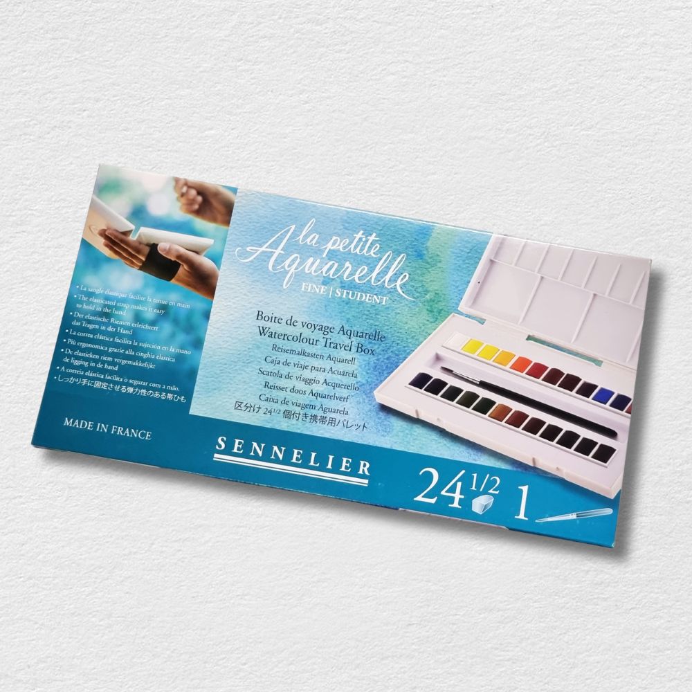 Sennelier La Petite Aquarelle Watercolour Travel Set, 24 colours