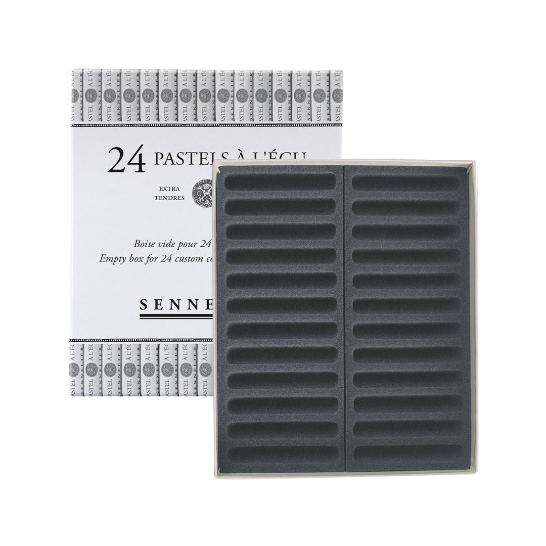Sennelier Empty Box for Extra Soft Pastels, 24 Compartments
