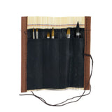 Raphaël Bamboo Roll Travel Brush Set, 6 pcs.