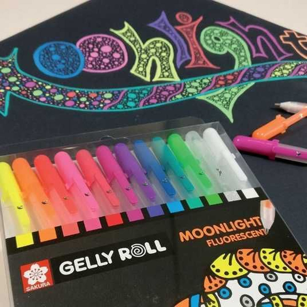 Sakura Gelly Roll Gel Pens Set Moonlight, 12 colors
