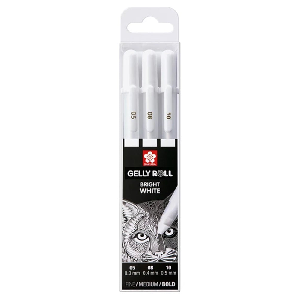 Sakura Gelly Roll Bright White Set, 3 pens