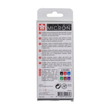 Sakura Pigma Micron 01 Fineliner Set, 6 Colours