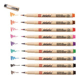 Sakura Pigma Brush Pens Set, 9 colours