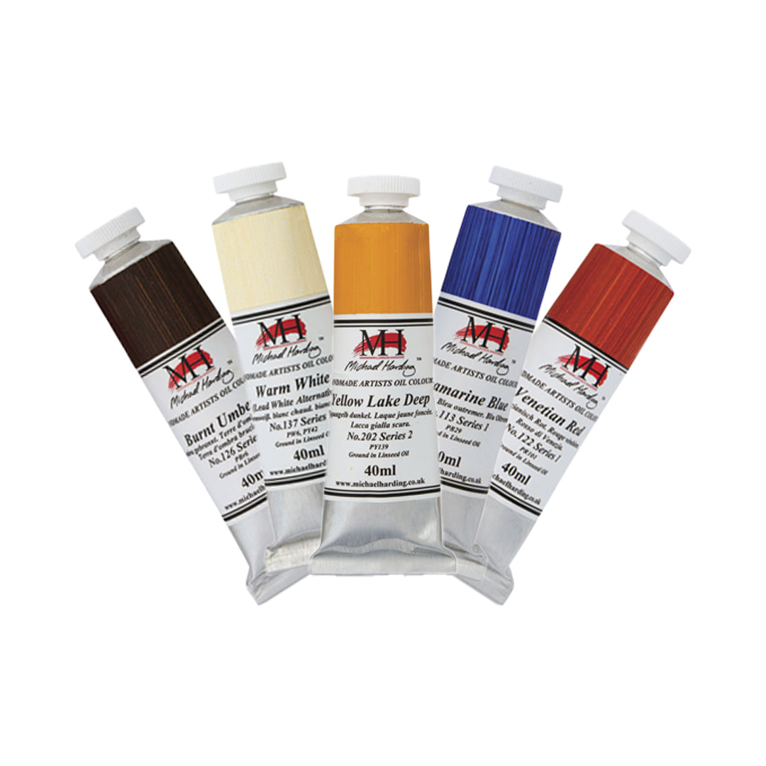 Michael Harding Oil Paint, Colours 1-55 (Part 1/2)