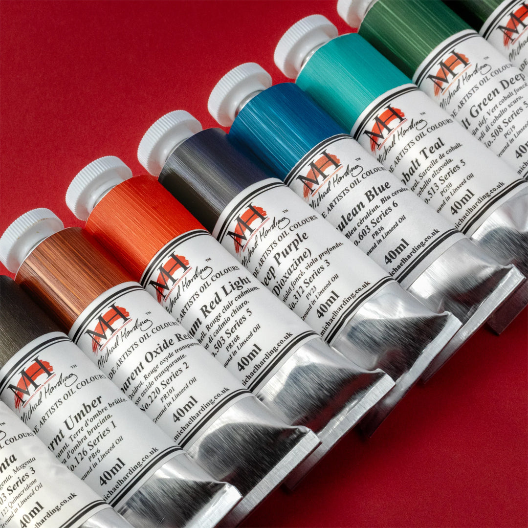 Michael Harding Oil Paint, Colours 1-55 (Part 1/2)