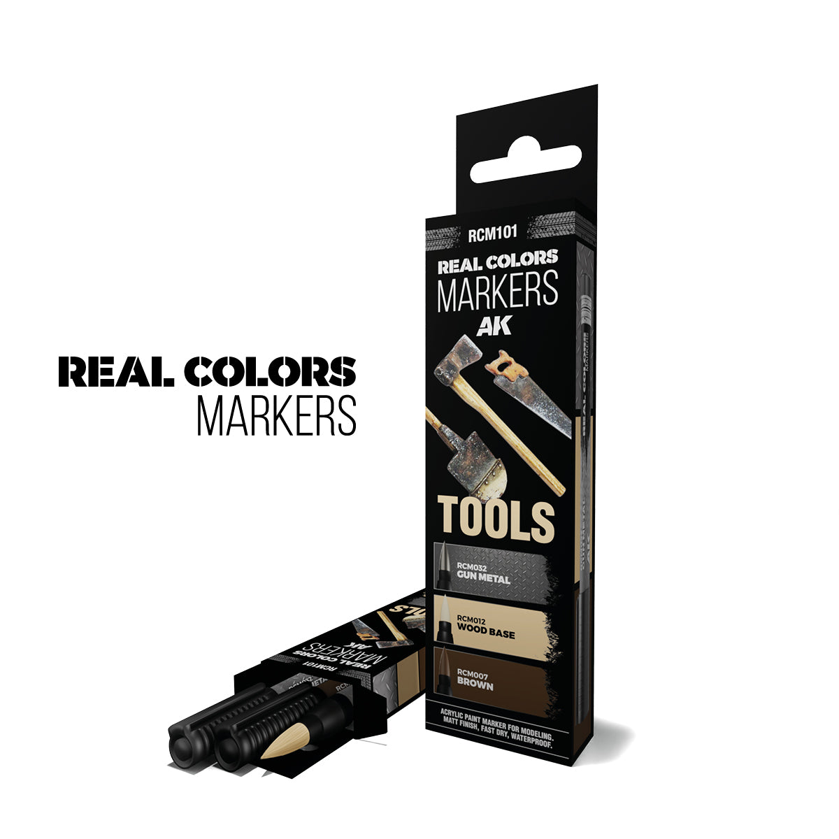 AK Interactive Real Colors Markers Tools Set, 3 pcs.