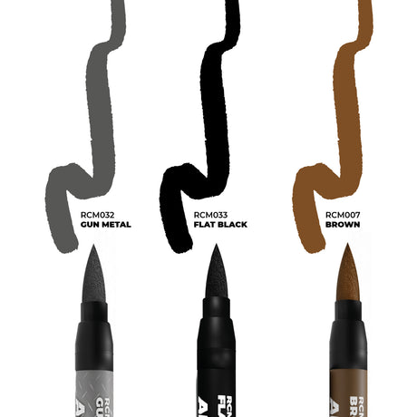 AK Interactive Real Colors Markers Weapons Set, 3 pcs.