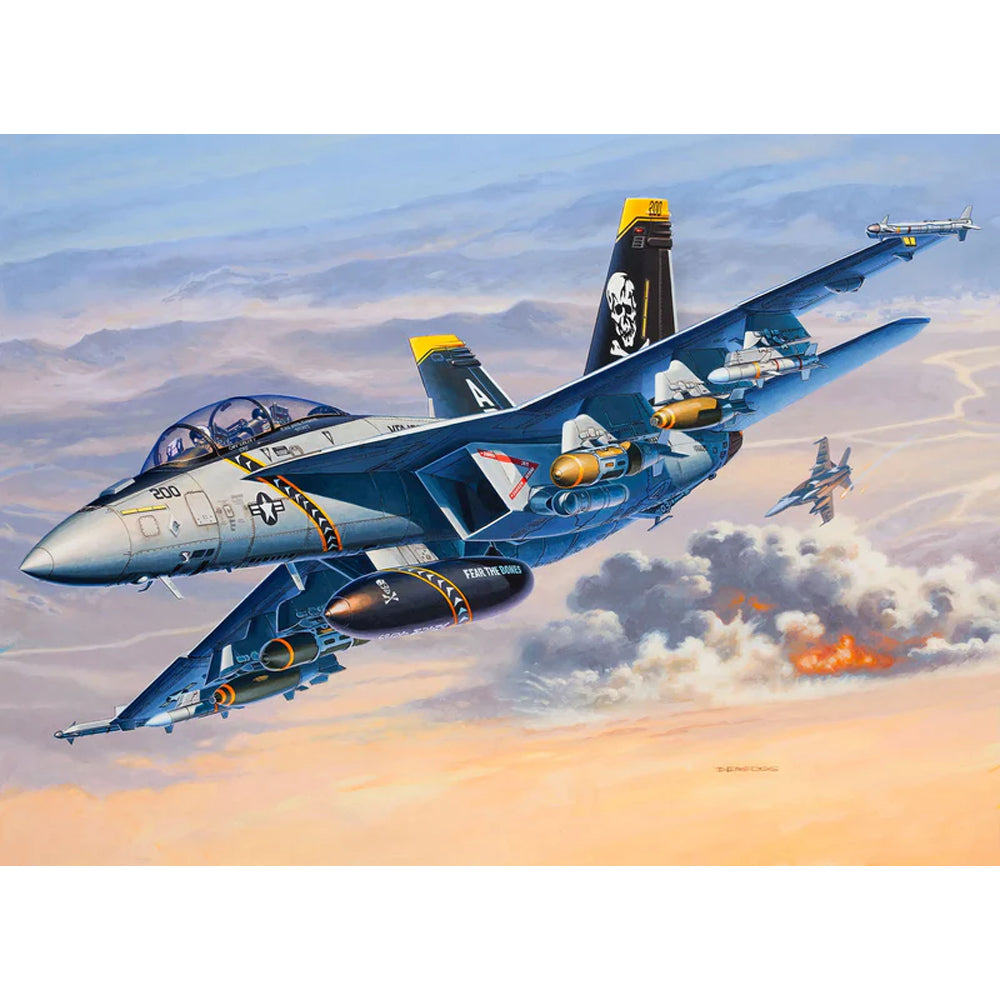 Revell F-A-18F Super Hornet Scale Model Set, 1:72