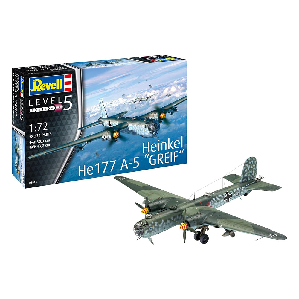 Revell HeinkelハインケルHe 177 A-5 & Fritz X Revell Heinkel He-177A-5 Greif Bomber Model Kit, 1:72 – Art Spices