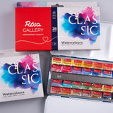 ROSA Gallery Watercolour Metal Tin Set - Classic, 28 colours