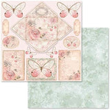 Stamperia Double-Sided Scrapbooking Paper Set - Shabby Rose, 10 units