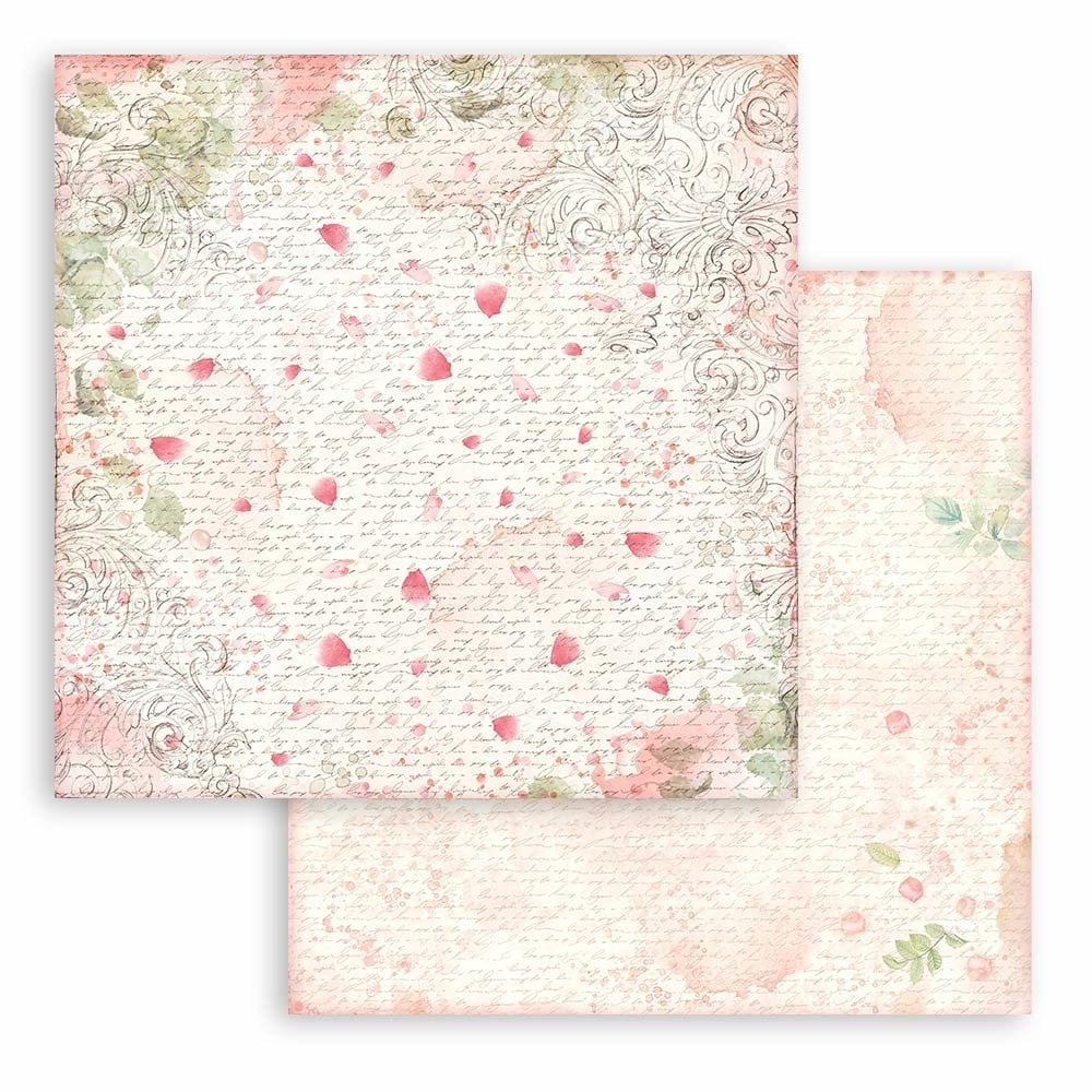 Stamperia Double-Sided Scrapbooking Paper Set - Rose Parfum Backgrounds Selection, 10 units