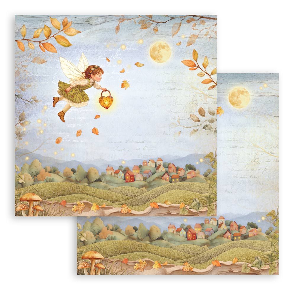 Stamperia Double-Sided Scrapbooking Paper Set - Whispering Woods, 10 units