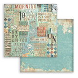 Stamperia Double-Sided Scrapbooking Paper Set - Furry Friends Backgrounds Selection, 10 units