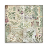 Stamperia Double-Sided Scrapbooking Paper Set - Herbarium Silvae Backgrounds Selection, 10 units