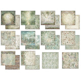 Stamperia Double-Sided Scrapbooking Paper Set - Herbarium Silvae Backgrounds Selection, 10 units