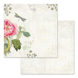 Stamperia Double-Sided Scrapbooking Paper Set - Letters and Flowers, 10 units